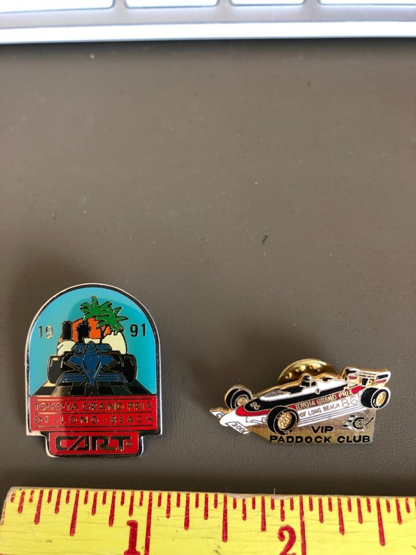 1988/1991 Long Beach GP pins,VINTAGE