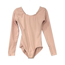 Pink Dance Leotard, Long Sleeve, Solid Pattern Childs Size Large