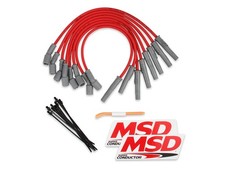 Msd 31639 Super Conductor Spark Plug Wire Set Red Msd 31639 Super Conductor Spark Plug Wire Set Red