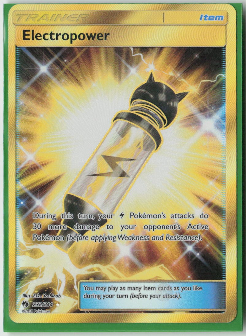 Electropower (Secret) Secret Rare SM - Lost Thunder 232/214 NM