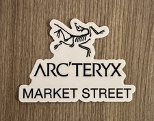 Authentic Arc  teryx Market Street Sticker Clothing Decal Massachusetts