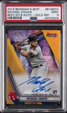 2019 BOWMAN'S BEST BEST OF 2019 AUTOS #B19MCH MICHAEL CHAVIS 5/50 PSA 9 AUTO