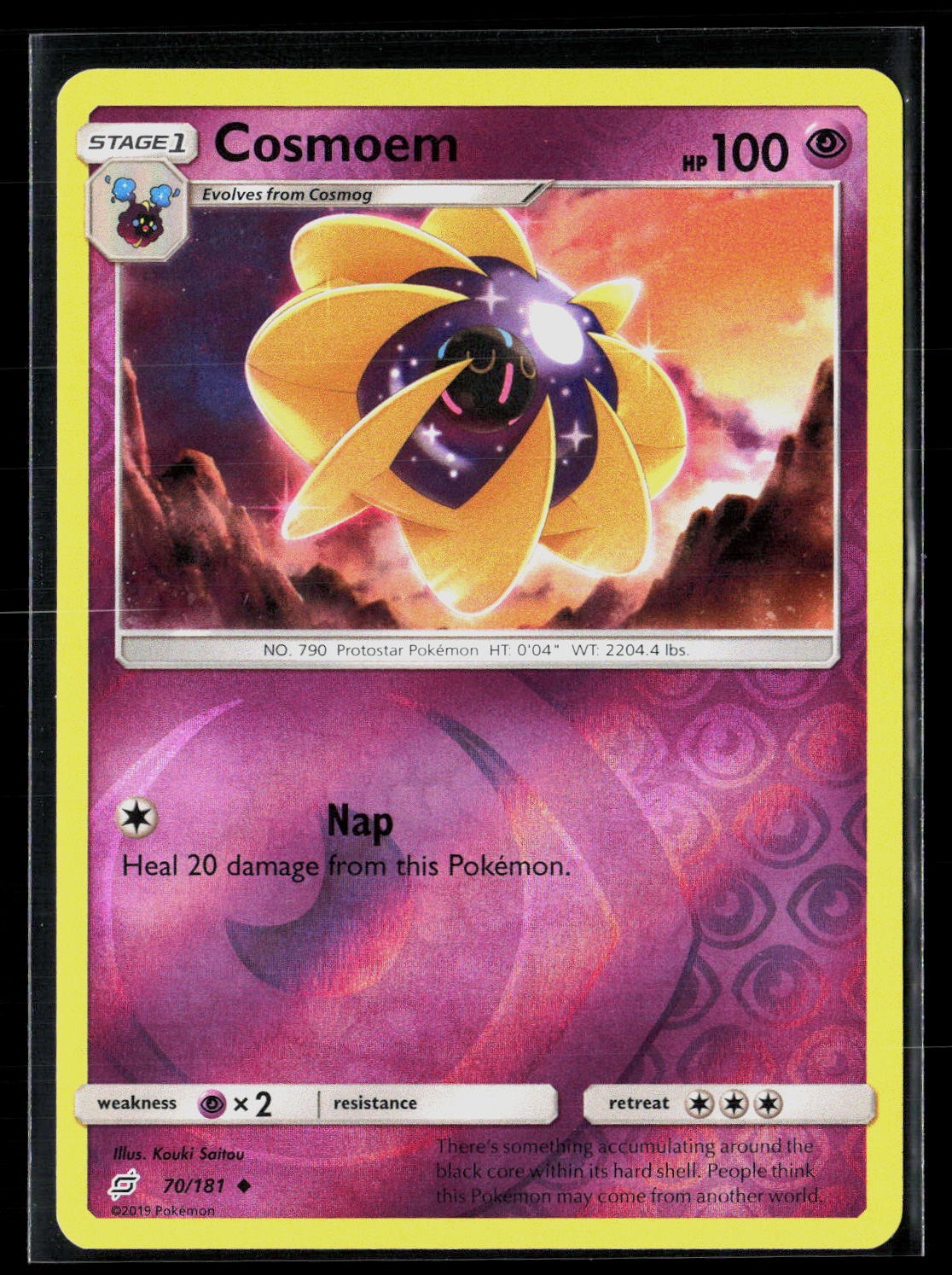 Cosmoem 70/181 Uncommon Reverse Holo Team Up Pokemon NM