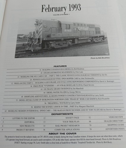 Model Railroading Magazine (February, 1993) - Picture 3 of 3