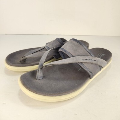 Ecco Women's Strappy Comfy Minimalist Slip-On Sandals Light Blue Size 38 (7)