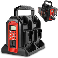 DC 18V to AC 220V Power Inverter Compatible with Milwaukee 18V Battery 350W /LED