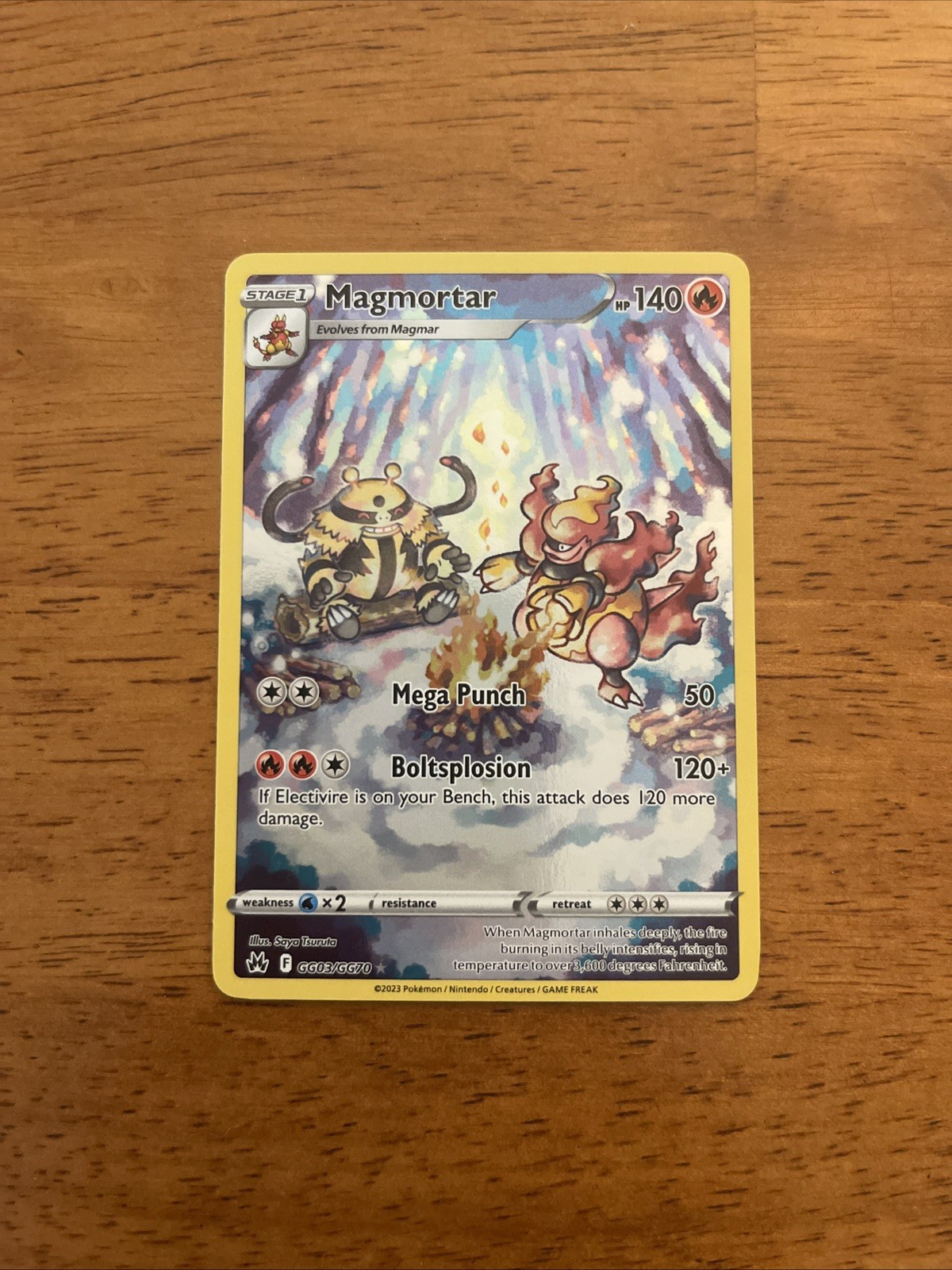 Pokémon TCG: Magmortar #GG03/GG70 SWSH Crown Zenith Galarian Gallery Full Art