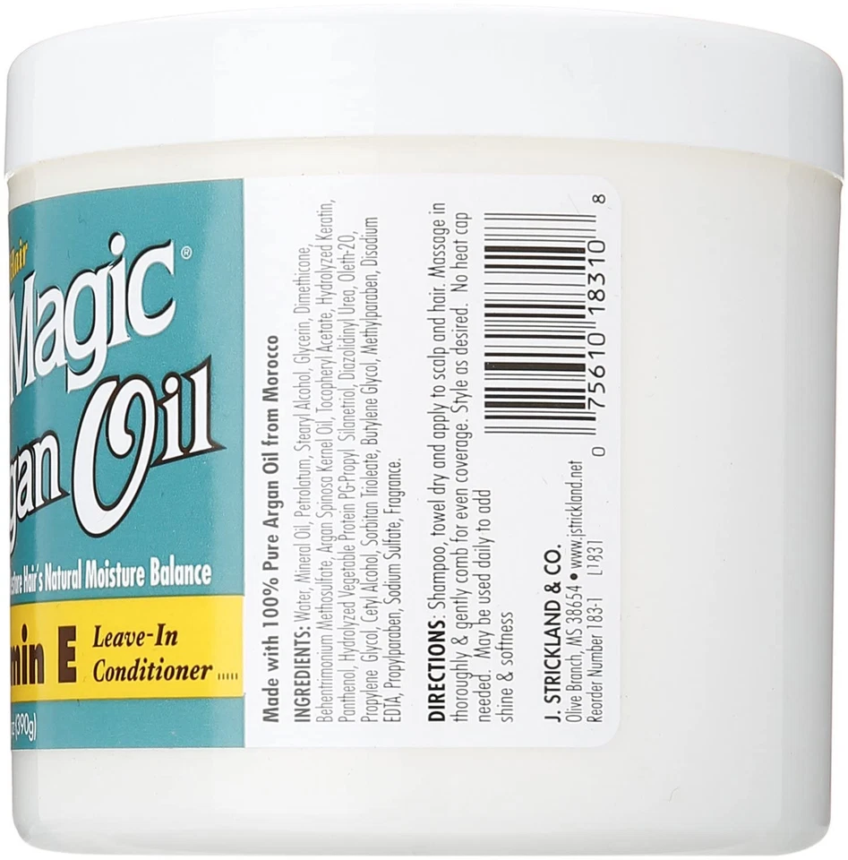 Blue Magic Argan Oil Leave In Conditioner 13.75 Ounce Restores Moisture - Image 2 of 4