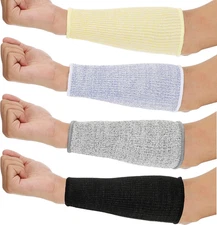 4 Pair Protective Arm Sleeves for Thin Skin Anti-Cut Burn Resistant Cover Forear
