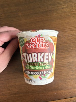 Nissin Cup Noodles Soup Turkey Dinner Flavor, 2.89 Oz, Expired!