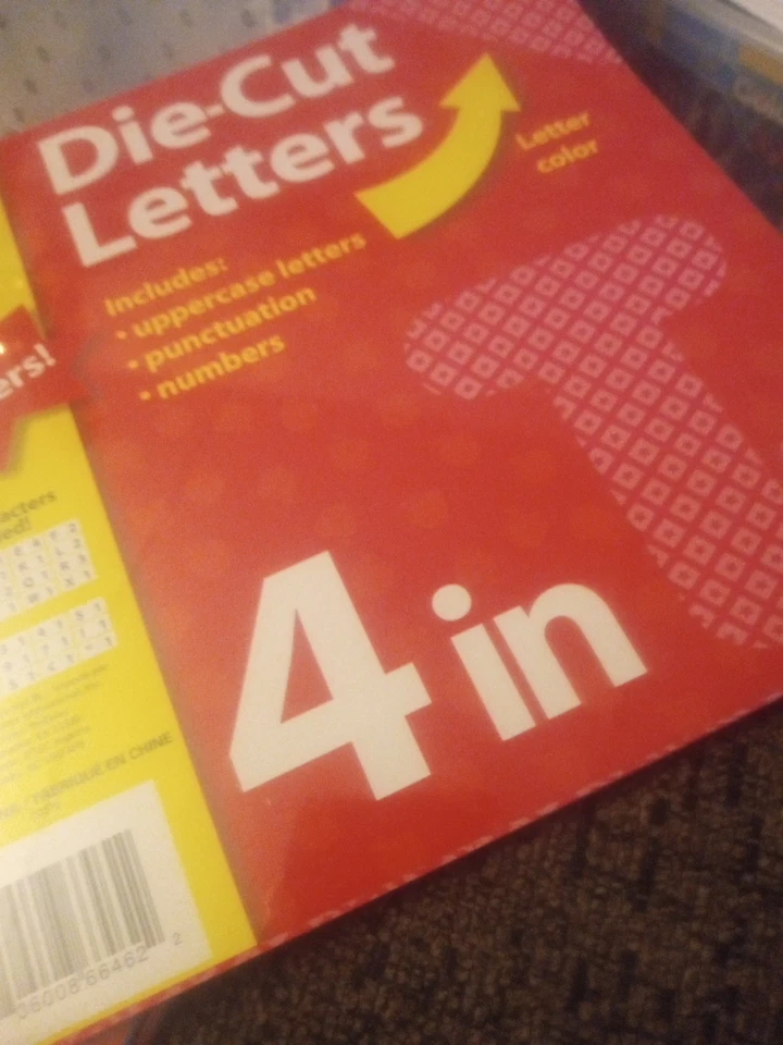 Teaching Tree 70 4" Die-Cut Letters Numbers Punctuation 2 Blue 1 Red 1 Teal Foto 4 de 4