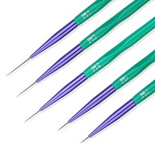 Detail Paint Brushes 5-Pcs Ultra Fine Tip Thin Brush Set for Art Miniatures