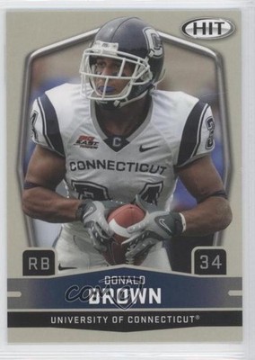 2009 SAGE Hit Glossy Donald Brown (Close-Up) #34 Rookie RC 9ub