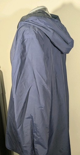 Eileen Fisher Reversible Hooded Organic Cotton/Nylon Coat Black/eggplant Size XL - Picture 3 of 7
