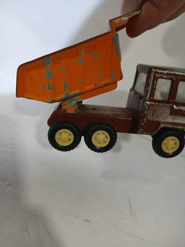 Dumper vintage acciaio pressato Mack rosso arancione - Foto 7 di 10