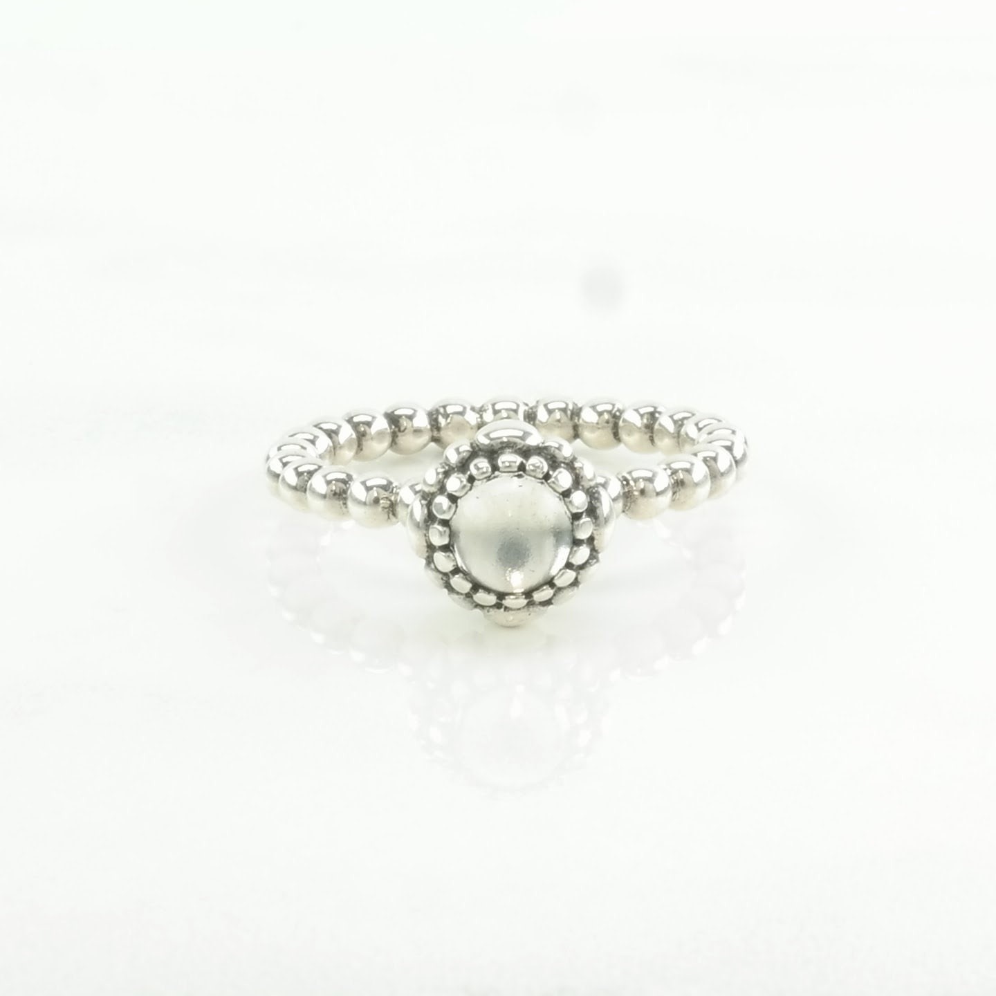 Pandora Quartz Stackable Sterling Silver Ring  Si… - image 7