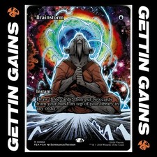 Brainstorm - 0004 - M - Foil - Borderless - TMNT - MTG - NM/M
