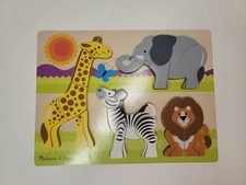 Melissa And Doug Large Wooden Chunky Jigsaw Puzzle