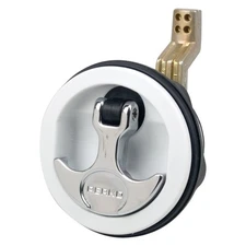 Perko 3/4" to 2-3/8" Cam Bar White/Chrome Surface Mount T-Handle Hatch Latch