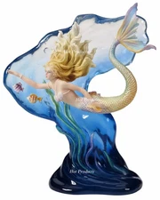 Heart of the Ocean Mermaid Nautical Fantasy Statue 