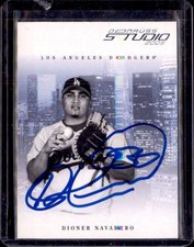 2005 Donruss Studio #150 LA Dodgers Dioner Navarro Auto/ Signed IP