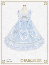 Preview of Baby The Stars Shine Bright JSK Flowers Bloom Sky Blue Lolita Dress