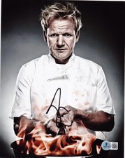 Gordon Ramsay Signed 8x10 Photo Hell's Kitchen Authentic Autograph Beckett