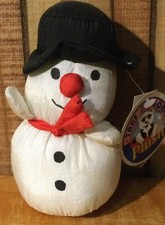 Cuddly Soft Plush Stuffed Snowman New tags washable