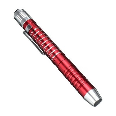 Pen Style LED Taschenlampe Aluminium 7,1 cm rot für Erste Hilfe Sets Camping Au