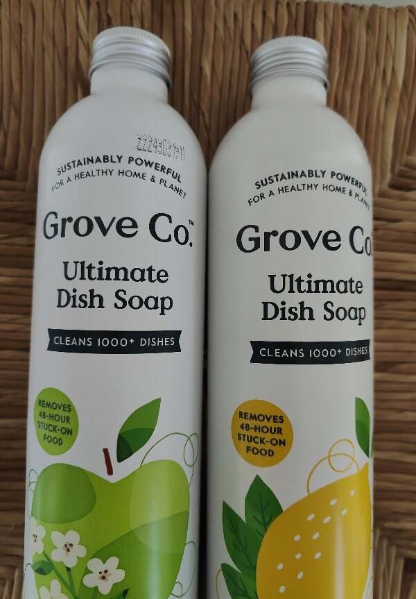 Grove Co. Ultimate Dish Soap 16 Ounce TWO Apple & Pear Blossom Lemon Eucalyptus