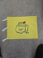 Drapeau des maîtres dédicacé Phil Mickelson 2006
