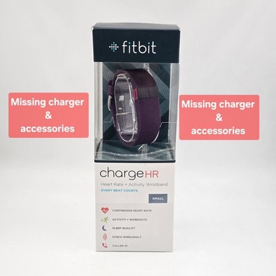 Fitbit Charge HR Activity Tracker Monitor Wristband Heart Rate PLUM- Small