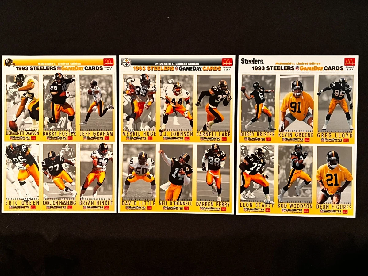 1993 Fleer McDonald's NFL GameDay Football Trading Cards for sale | eBay