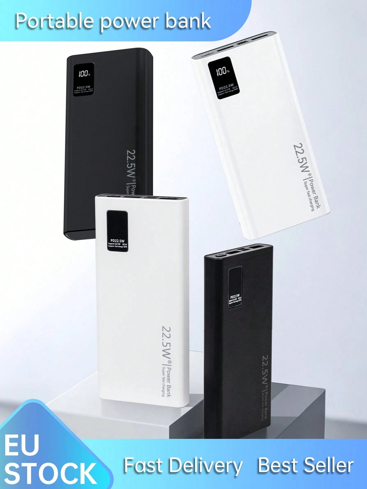 Portable Power Bank 10000mAh 20000mAh PD 22.5W Fast