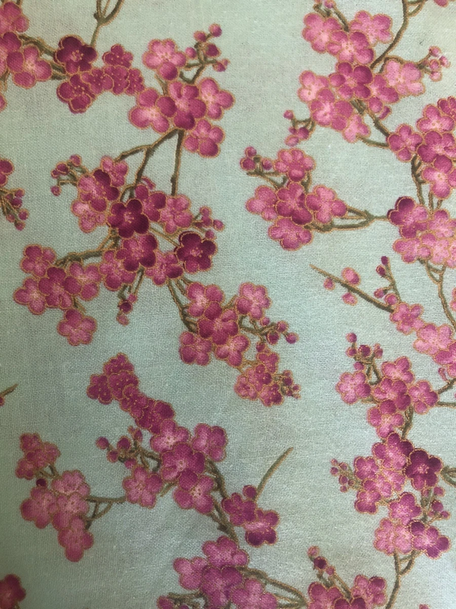 Cherry Blossom Fabric for sale | eBay
