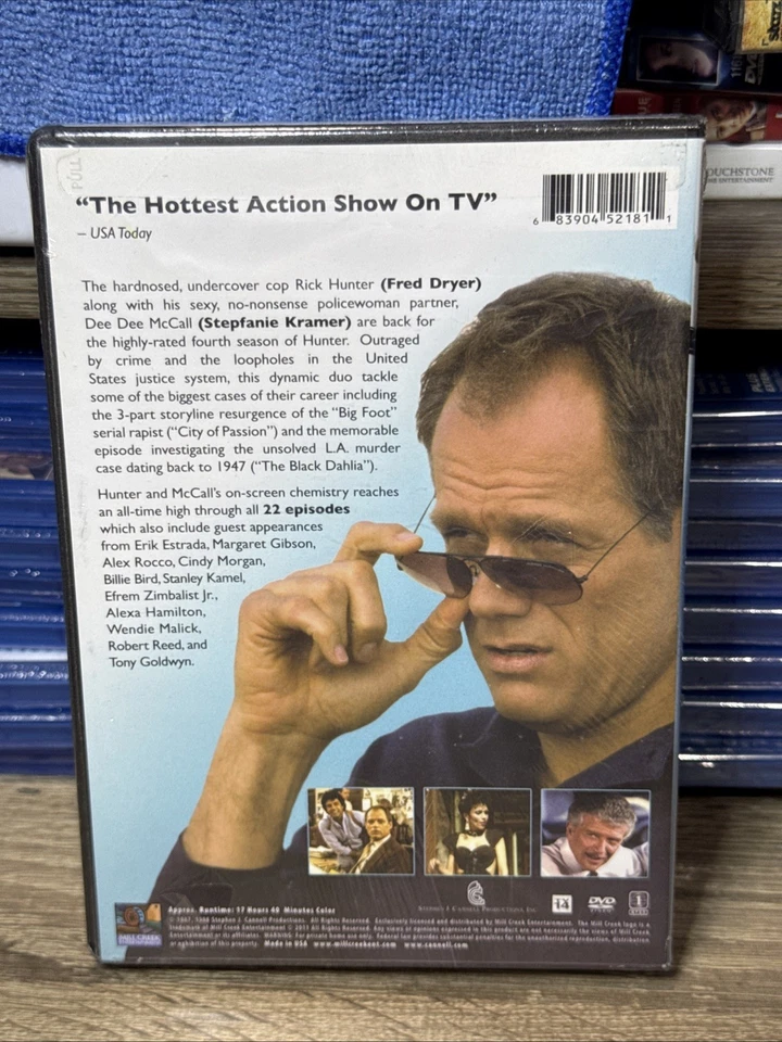 Hunter The Complete 4th Season Fred Dryer DVD 4 Disc Set 2011 Stepfanie Kramer - Image 2 of 3