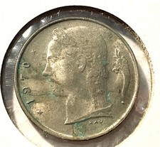 BELGIUM 🇧🇪 FIVE (5) FRANCS COIN 1970