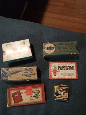 Vintage Lot Of 6 Assorted Advertising Boxes Medicine, Household, Personal Care