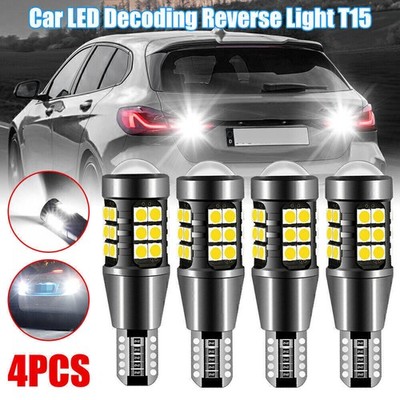 4 Stück T15 W16W 921 LED Birne 12V 6500K für Backup Reverse Licht Blinker DRL #