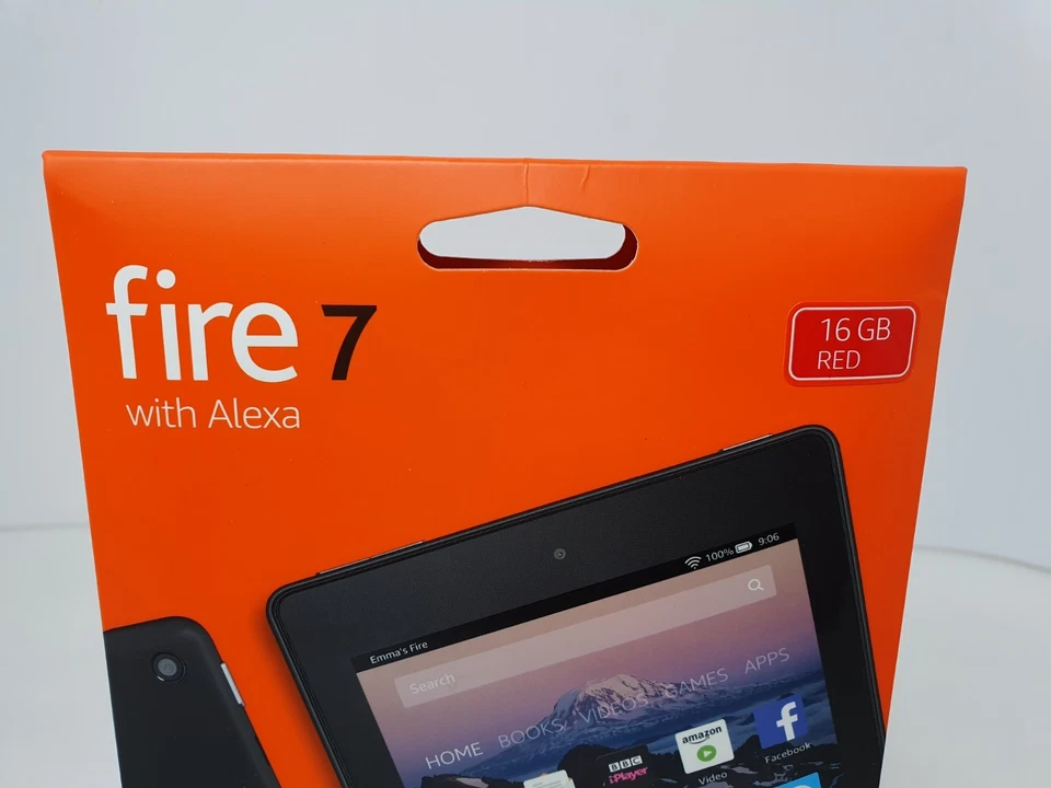 Amazon Kindle Fire 7 Tablet 16GB, Wi-Fi, 7in - Red 7th Generation 2017 New - Image 3 of 4