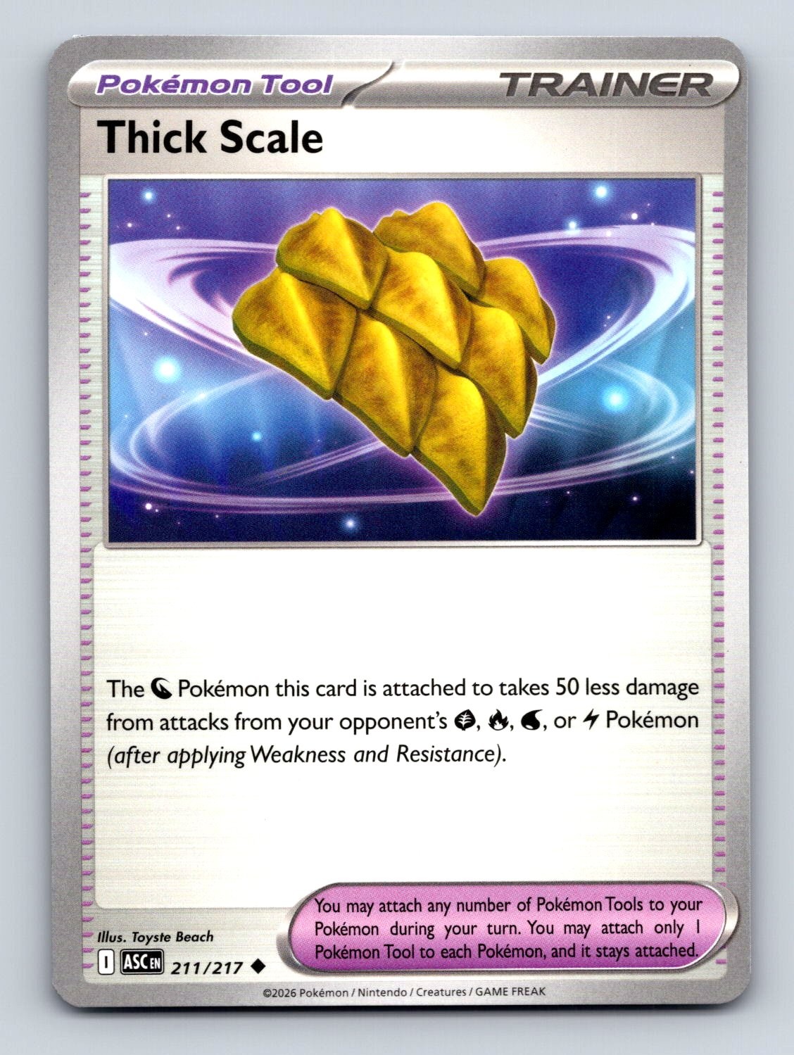 THICK SCALE 211/217 UC ASCENDED HEROES POKEMON NM