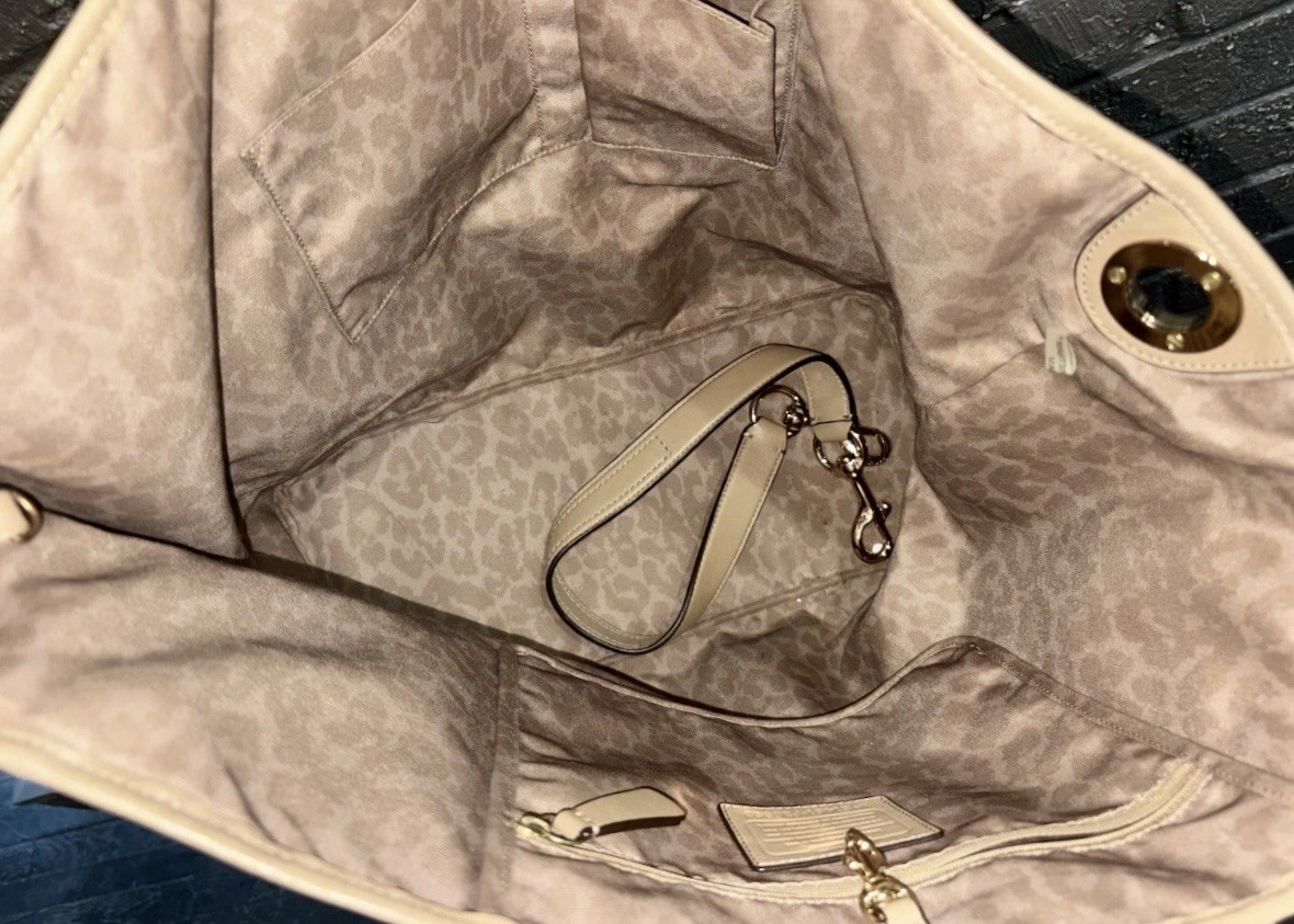 COACH Hadley Python Snakeskin Embossed Leather Su… - image 3