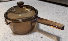 Vintage Corning Vision Ware Amber Pyrex Glass...