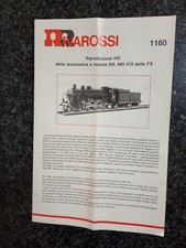 Rivarossi Treno Fogli Istruzioni e Manutenzione Locomotiva  685 410 FS Art. 1160