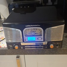 Classic TCD-68E AM/FM CD Stereo System USB, RCA Line Out, Headphone, Black