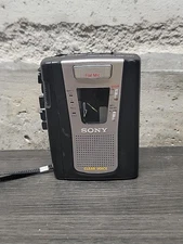 Tested/Working Sony TCM-459V Cassette Player/Recorder Flat Mic Clear Voice