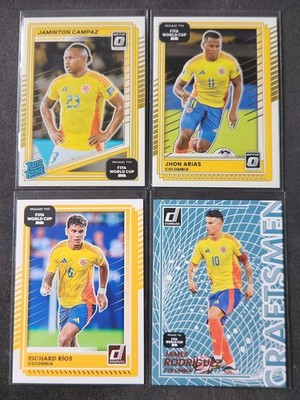 COLOMBIA 4-LOT 2025-26 Donruss Road to FIFA WC CAMPAZ RR/ARIAS/RIOS/RODRIGUEZ