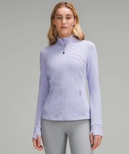 LULULEMON Define Luon Zip Front Jacket 12 US  Large Lilac Thumbholes Gym Yoga