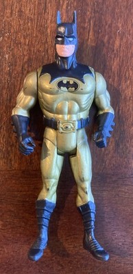Vintage DC Kenner 1990 Aero Strike Gold Suit 5'' Batman Action Figure