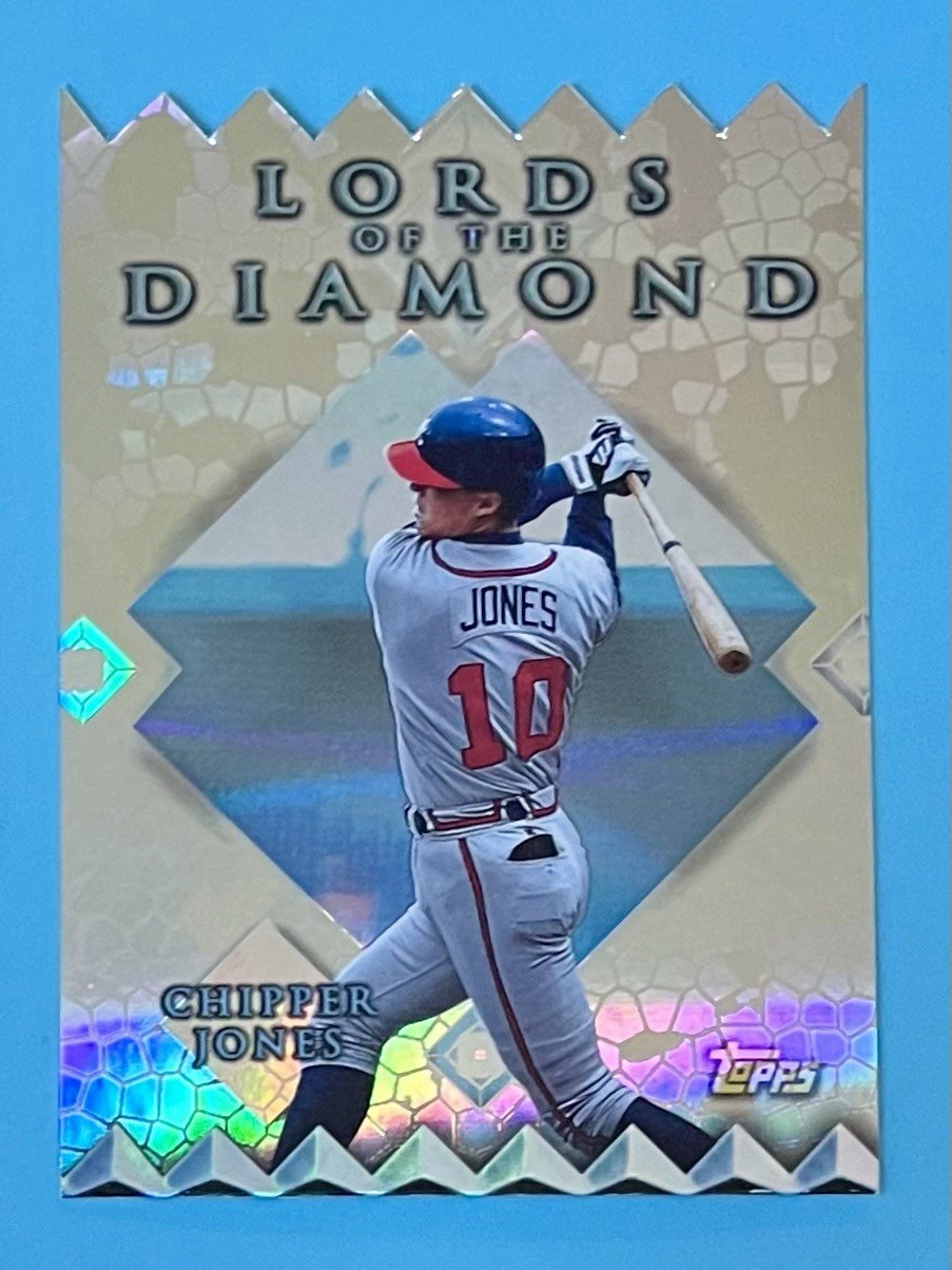 1998 TOPPS LORDS OF THE DIAMOND CHIPPER JONES DIE CUT HOLO FOIL #LD2 Atlanta
